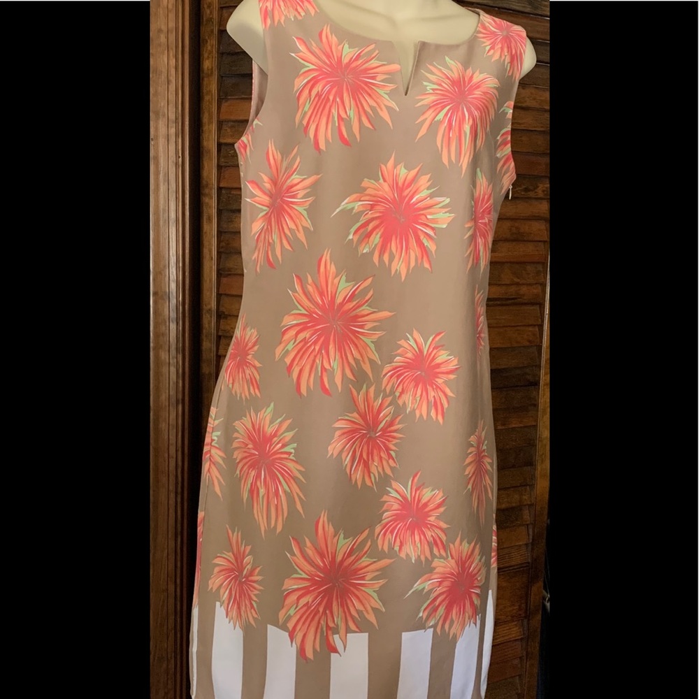 Dress Tan/coral CeCe’s of NY
